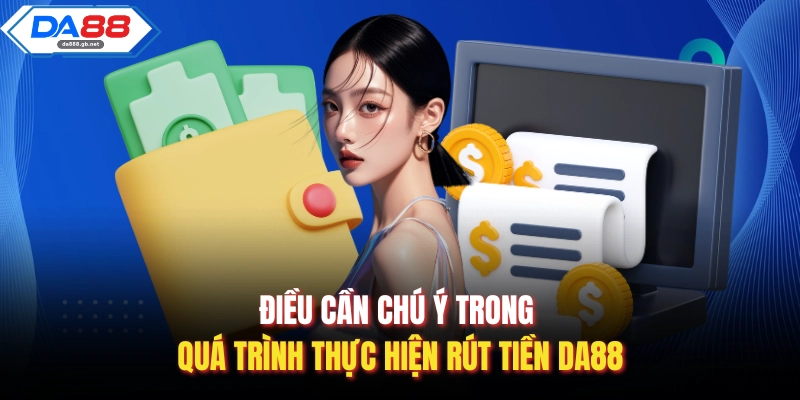 Điều cần chú ý trong quá trình thực hiện rút tiền Da88